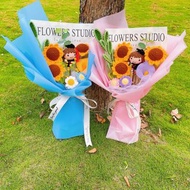 手工編織的畢業花束 - 幼稚園小學中學大學畢業季禮物難忘的拍攝老師禮物