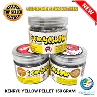 Kenryu SUPREME ZEAXANTHIN I AM Yellow Pellet Yellow Fish Feed Channa Cichlid Pbass Datz Louhan Golden Base Premium Yellow Pellets Channa YS Aquamarine Fish