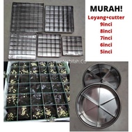 Loyang brownies 5 6 7 8 9 inci dengan cutter loyang brownies with cutter loyang brownies