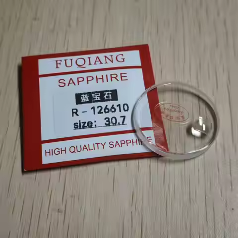 30.7mm Watch Sapphire Crystal with Nylon Gasket & Calendar Window For Rolex 126610 126613 126618 126