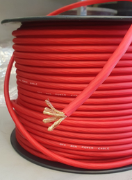 cáp nguồn audio 8AWG đỏ - audio cable 8 au ( giá 1m )