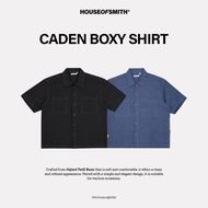 KEMEJA House of Smith Men's Boxy Shirt - Caden Boxy Shirt - Boxy Shirt