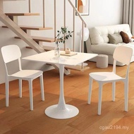 Dining Table Square Dining Table hk Modern Tea Shop Negotiation Small Apartment White Household Milk