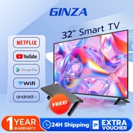 GINZA 32 Inches Smart TV 32 Inches On SALE  HD Android TV Flat Screen LED TV