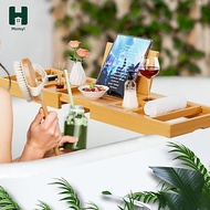 Homyl Bathtub Tray Multipurpose Extendable Bathroom Accessories Storage Rack Tub Tray Bathtub Rack f