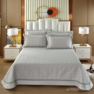 Anti-slip Solid Color American Quilted Quilted Quilted Bed Cover Pure Cotton Bed Cover Quilted Three