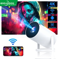 GOJODOQ Projector Android 11.0 50000hours lifetime Dual WiFi6 Bluetooth 5.0 1080P, Small easy to car