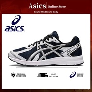100% genuine Αsics JOG 100S Sneakers Breathable Sports Shoes Women Men's Running Shoes White Blue