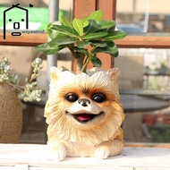 【wiiyaadss2.sg】Cute Dog Flower Pot Head Flower Seeds Planter Succulent Pots and Planters Garden Decoration Outdoor Flowerpot