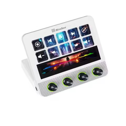 【STABLE QUALITY】Mirabox N4 Pro 1 Stream Deck Controller Elgato Alternative 10 Programmable LCD Keys 