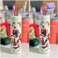 [Authentic] STARBUCKS WATER BOTTLE 12OZ (354ML) SS SANTA AND LITTLE FRIENDS TO DO LIST