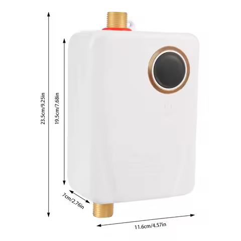 110V 3000W Stainless Steel Mini Water Heater XY-FA White US Standard Instant Hot Water for Kitchen B