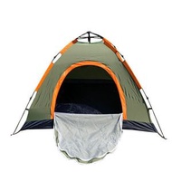 戶外氣壓彈簧自動帳篷（綠）【3-4人】