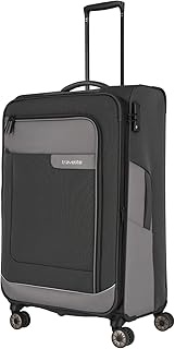 4 Wheel Suitcase Size L Soft Shell Recycled Material Luggage Series VIIA Trolley with Expansion Guss