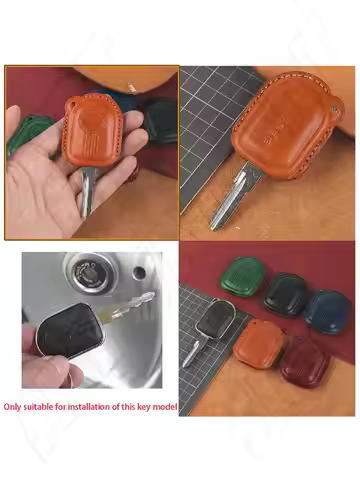 Motorcycle Accessories Key Leather Cover Case For Peugeot Django 150 125 50 Scooter KeyHolster Key C