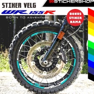 WR 155 R Motorcycle Rim Stickers
