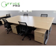 Computer Table 4-5-6FT Metal J Leg Writing Desk Student Study Home Office Meja Komputer | OFFICE PRO