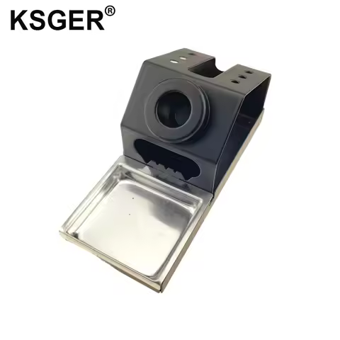 KSGER Metal Aluminum Alloy T12 STC STM32 OLED Soldering Station Stand Holder With A Clean Sponge