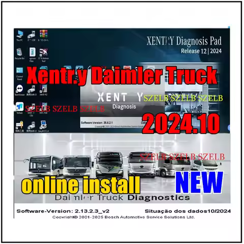 2026 Newest 2024.10 xentry Daimler Truck Online Remote Install and Activation for MB STAR C4 C5 C6