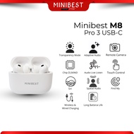 Minibest M8 Pro 3 TWS Earphone Bluetooth Wireless Charging