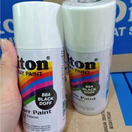 DITON Spray Paint Acrylic Lacquer Paint Pilox Cat Semprot - 884 Black Doff / HItam Dop / Hitam Tidak