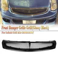Racing Front Grille Grill For Infiniti G35 2003-2007 Coupe 2 Door Carbon Fiber Look/Gloss/Matte Blac