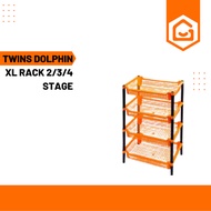 TWINS DOLPHIN XL RACK 4 STAGE/MULTI PURPOSE RACK/RAK TINGKAT SERBAGUNA/RAK PLASTIK