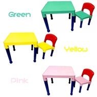 3in1 study table with chair set table and chair set for dining chair and table for kids plastic play