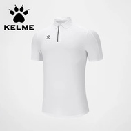 KELME Polo Shirt (Men's) | Running Sports Polo Shirt Men's Polo Collar Summer Breathable Comfortable T-Shirt Casual