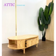 Coffee Table / Solid Wood Coffee Table /ATTIC FURNITURE FULL SOLID WOOD COFFEE TABLE