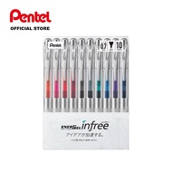 Energel Infree BL77TL 0.7mm Gel Roller (10 Colours Set)
