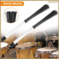 [K O G X] 2Pcs Cajon Brush Telescoping Drum Brushes Nylon Sticks Percussion for Jazz Stick Drum Musi