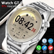 นาฬิกา GT4สำหรับ Huawei, นาฬิกาสมาร์ทวอทช์4 Pro AMOLED หน้าจอ HD บลูทูธโทร NFC นาฬิกาอัจฉริยะ2023ใหม่ GT4