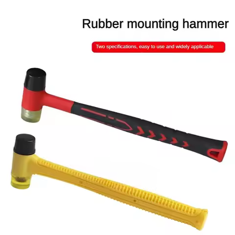 DIY Gold and Silver Tool Hammer Hand Tool Rubber Hammer Multi functional Soft Hammer Double sided Ru