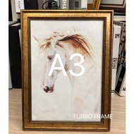 Classic Old Gold Photo Frame For Home Decoration Size 11x14 10x15 12x15 12x16 A3 12x18 + With Clear 