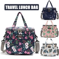 HB8 9L Polyester Aluminum Zippered Cooler Box Fashion Crossbody Thermal Lunch Bag Insulation Picnic 