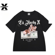 EdHardy summer tide brand men and women with the same print sports loose short sleeve T-shirt T-shir