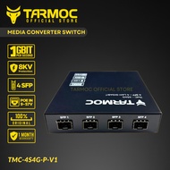 Tarmoc TMC-4S4G-P-V1 | Media Converter Switch 4 SFP 4 LAN Gigabit POE IN 9-57V