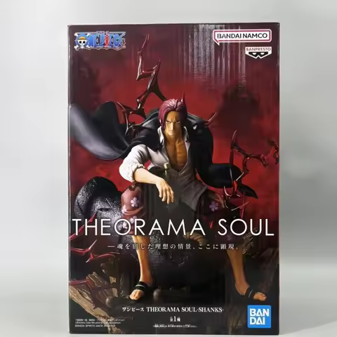Genuine BANDAI BANPRESTO One Piece Anime THEORAMA SOUL SHANKS PVC Action Figures Figurine Toys Gift