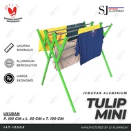 U♫1J TULIP MINI - JEMURAN BAJU / HANDUK ALUMINIUM HIJAU - 100 CM / 1