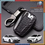 TOYOTA รุ่น Altis / Camry / Corlla Cross (4ปุ่ม) เคสเคฟล่าหุ้มกุญแจรีโมทรถยนต์ กรอบเคฟล่า ครอบกุญแจ ยอดขายดีอันดับหนึ่ง