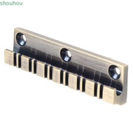 SHOUHMY Electric Guitar Bridge, Metal Bronze Color 12 String Guitar Bridge, Durable Guitar Bridge Re