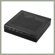 (QJWR) TX06 Desktop Mini ITX Case Mini Game Computer Chassis HTPC Chassis for MINI-ITX Ultra-Thin Mo