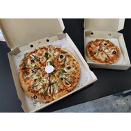 ( แพค100ใบ ) กล่องใส่พิซซ่า ขนม อาหาร ขนาด12นิ้ว  Pizza Box ไม่พิมพ์ลาย ขนาดกล่อง 12x12x1.75นิ้ว