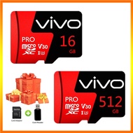 VIVO 16GB 32GB 64GB 128GB 256GB 512GB High Speed Memory Card Micro SD Card XC Microsd Mobile Surveillance Camera TF Card Mobile Flash Card Memory Card Class 10