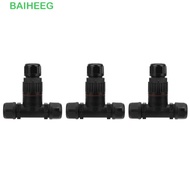 BAIHETH 5Pcs Waterproof Cable Connector, 3 Pin 3.5-10mm Wire Range 3 Way Junction Box, Durable IP68 