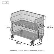 Others - 304不銹鋼廚房蔬菜置物架 落地多層不銹鋼菜籃子收納架 放水果菜筐