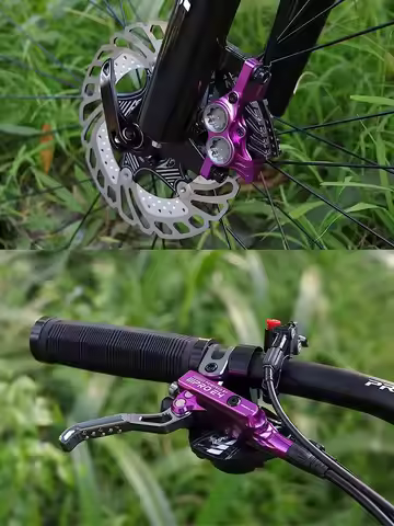IIIPRO E4 C5X4 Ultralight 4 Piston Bicycle Hydraulic Brake 800/1550mm MTB Brake Cooling Oil Pressure
