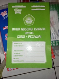 buku absen harian guru