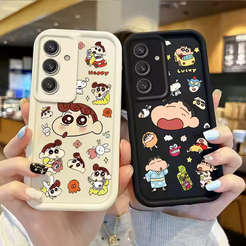 C-Crayon Shin-chans Case for Samsung Galaxy S25 Ultra Plus S24 S23 S22 S21 S20 FE A73 A72 A71 A56 A5
